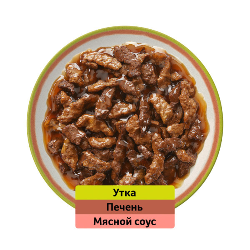 Микс рагу утка/печень, 75г корм для кошек влажный Whiskas
