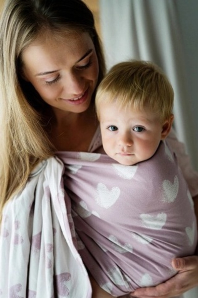 Слинг с кольцами «Милкшейк клубника»