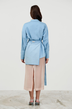 Юбка-фартук из джинсы