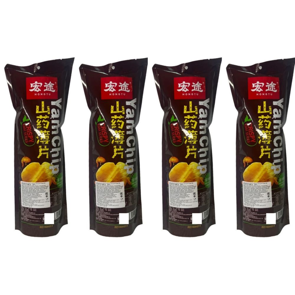 Чипсы из батата YamChip Hongtu вкус жареных крылышек 90 г 4 шт