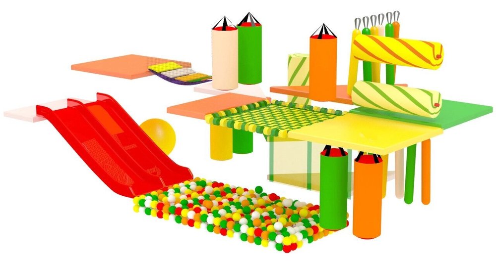 Детский игровой лабиринт «Бибигон» 14,4 м² (6,1*2,5*2.5м)