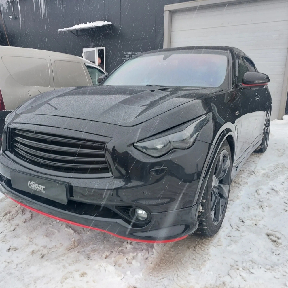 Реснички передние Infiniti QX70 FX37 FX50 FX30d