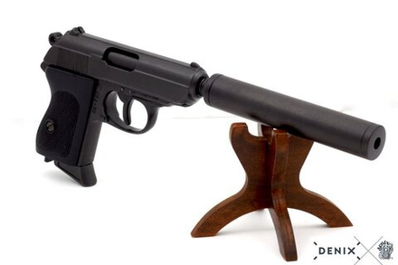 Denix Пистолет Вальтер Waffen-SSPPK с глушителем