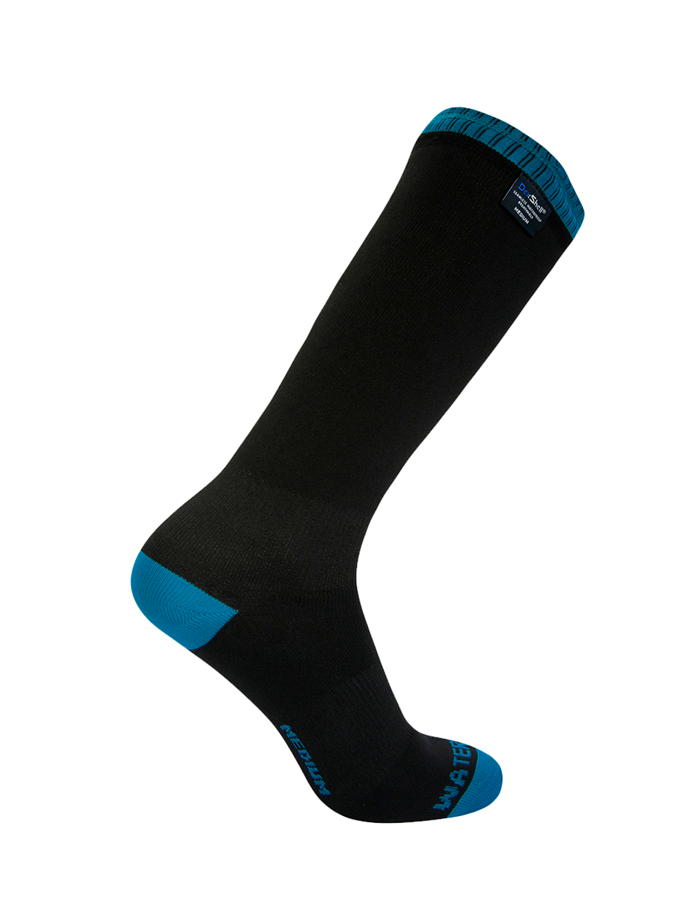 Водонепроницаемые носки Dexshell Wading DS630W черный/зелёный XL (47-49) гетры