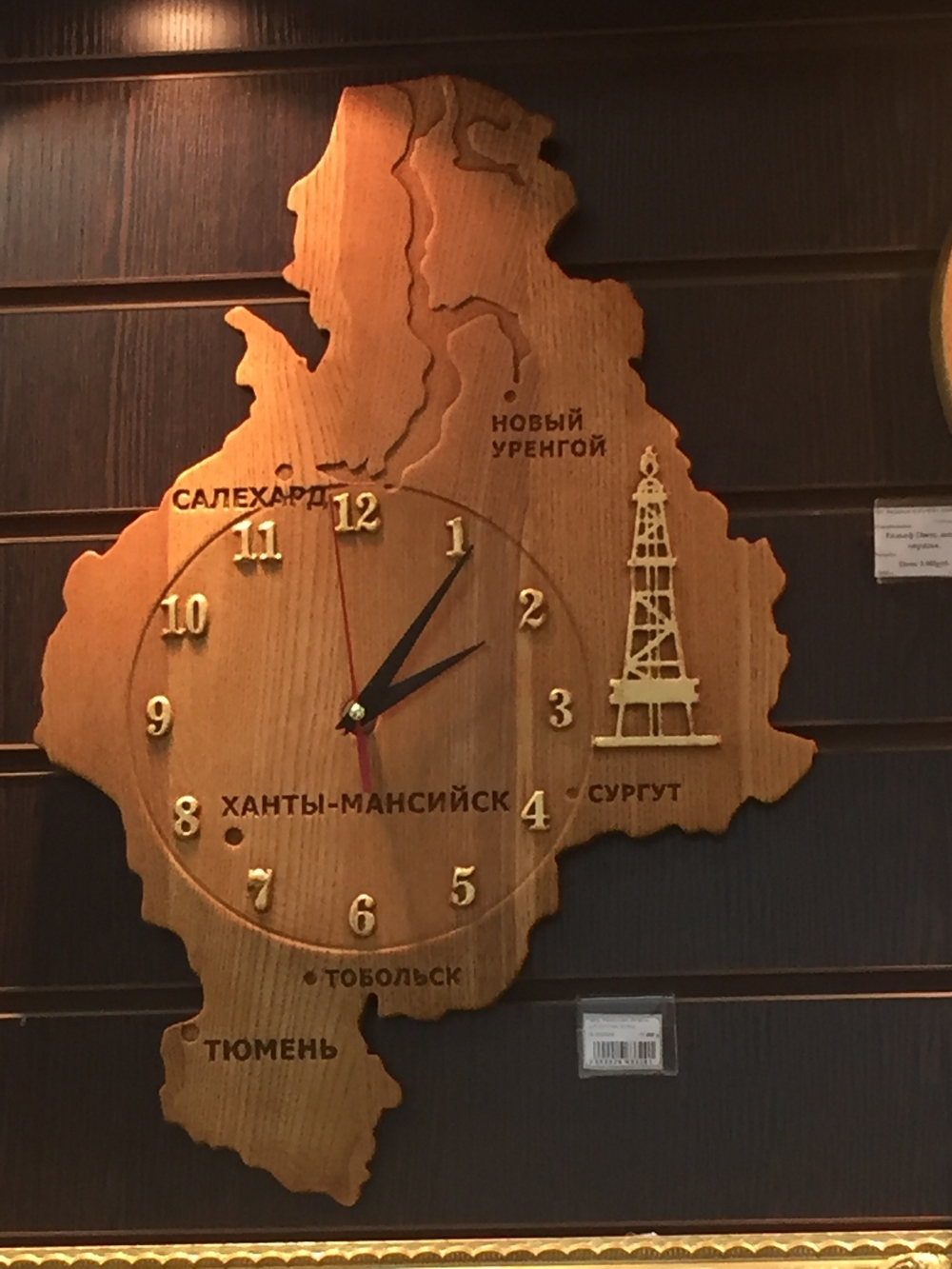 Часы настенные "Тюменская область"