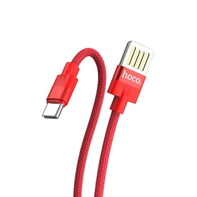 Кабель USB - Type-C Hoco U55 (оплетка нейлон) Красный