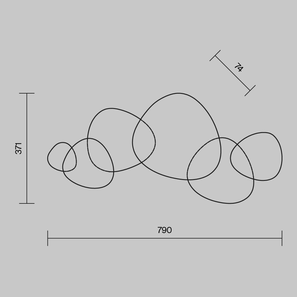 Настенный светильник (бра) Maytoni MOD314WL-L13G3K
