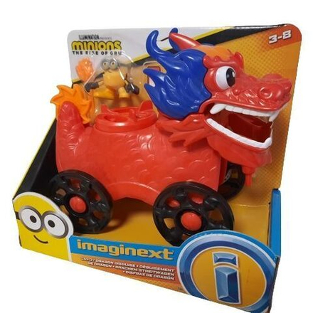 Набор для игр Mattel Imaginext Миньоны - Фигурки Миньон и карета-дракон GMP37