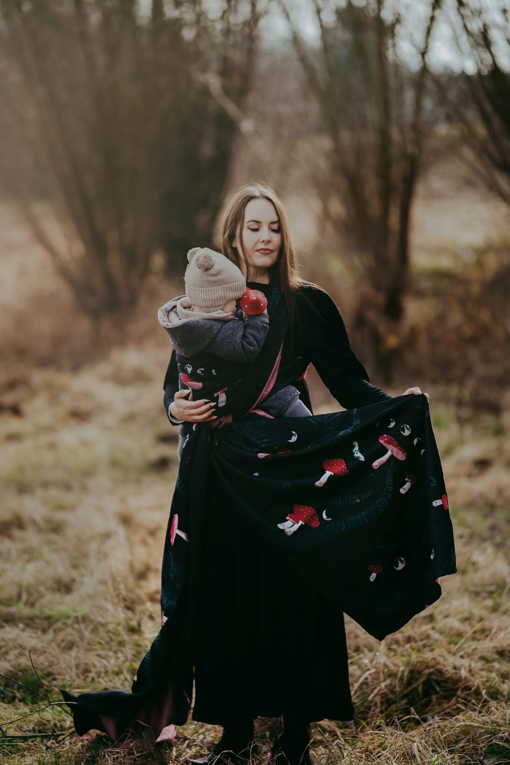 Слинг-шарф «Мускария ночные леса»