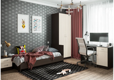 Кровать Woodville Адайн 80х200 венге, венге