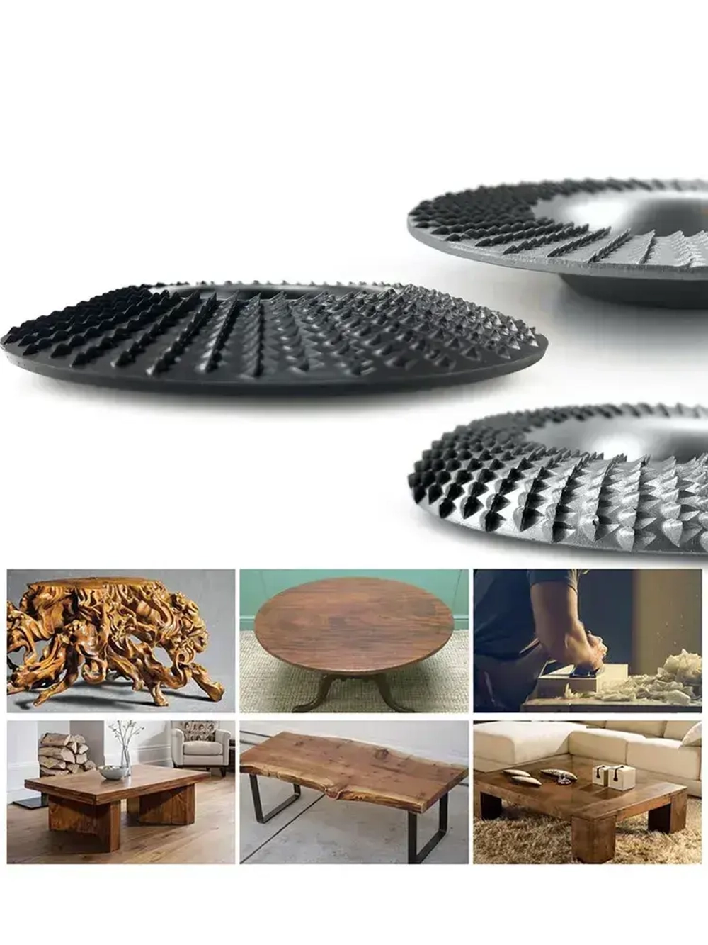 Набор из 3 дисков для резьбы по дереву, угловая шлифовальная машина 100мм, шлифовальный круг для резки дерева