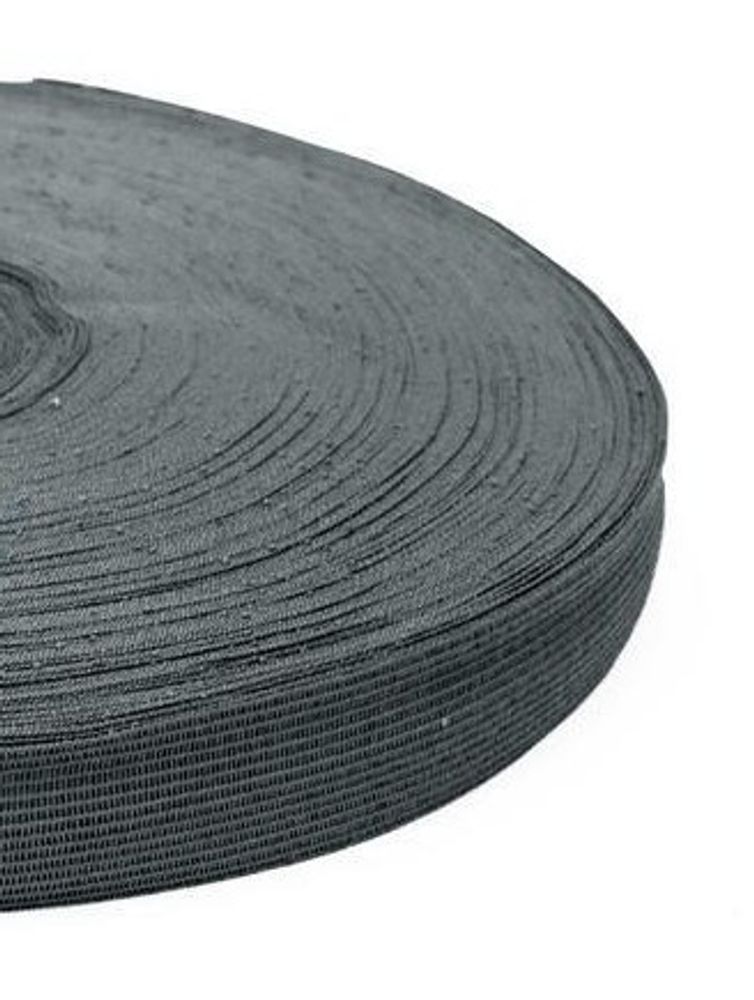 Тесьма окантовочная, ш. 2,2 см, п/э 100%, 2,4 гр/м, серый