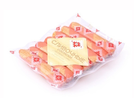 Сосиски "Сливочные" 390г. Брестский МК