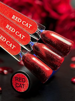 Gel polish with cat eye effect Enigmanic Red Cat 10 ml.