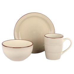 Набор посуды White Fox WF-QN12 Mix. Quarta керамической на 4 персоны, 12 предметов