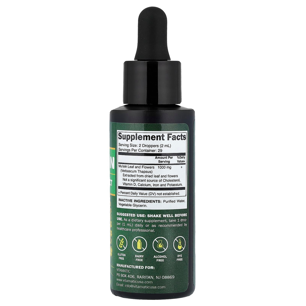 Vitamatic, жидкий экстракт коровяка, 59 мл (2 жидк. унции)