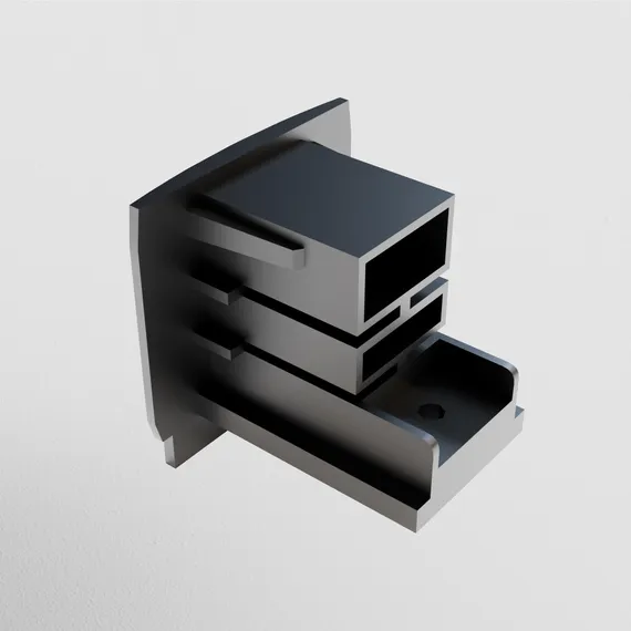 Заглушка торцевая Trinity черный, 1шт Technical tra005ec-31b