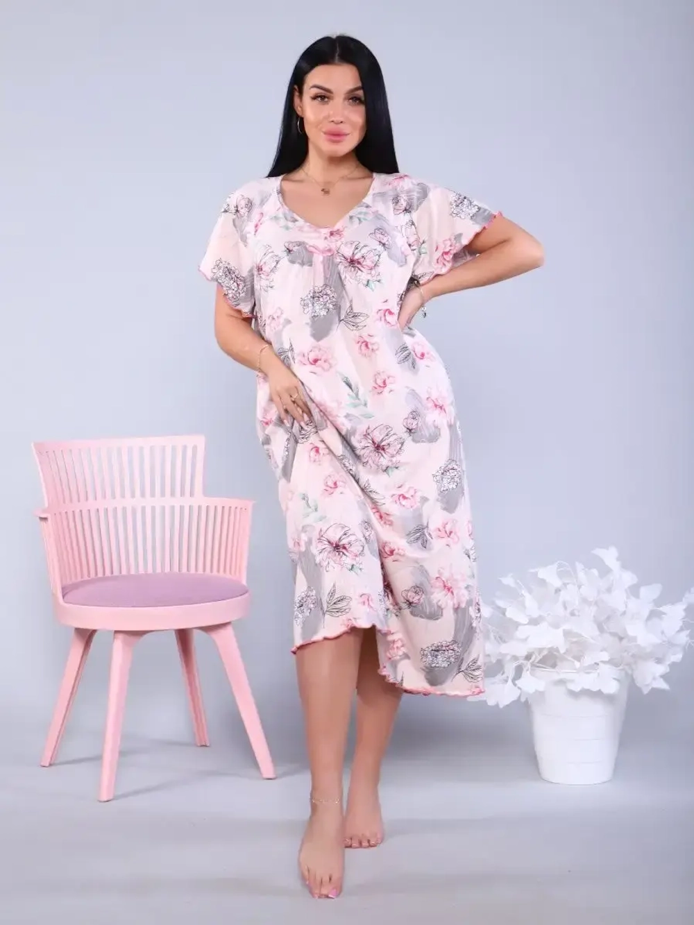 Ночная сорочка из вискозы