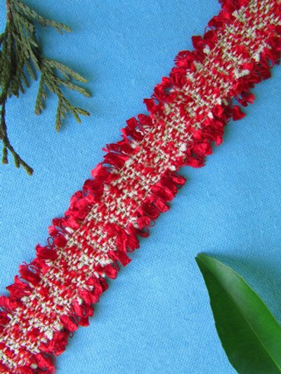 Тесьма текстильная люрекс бахрома, ш. 3 см