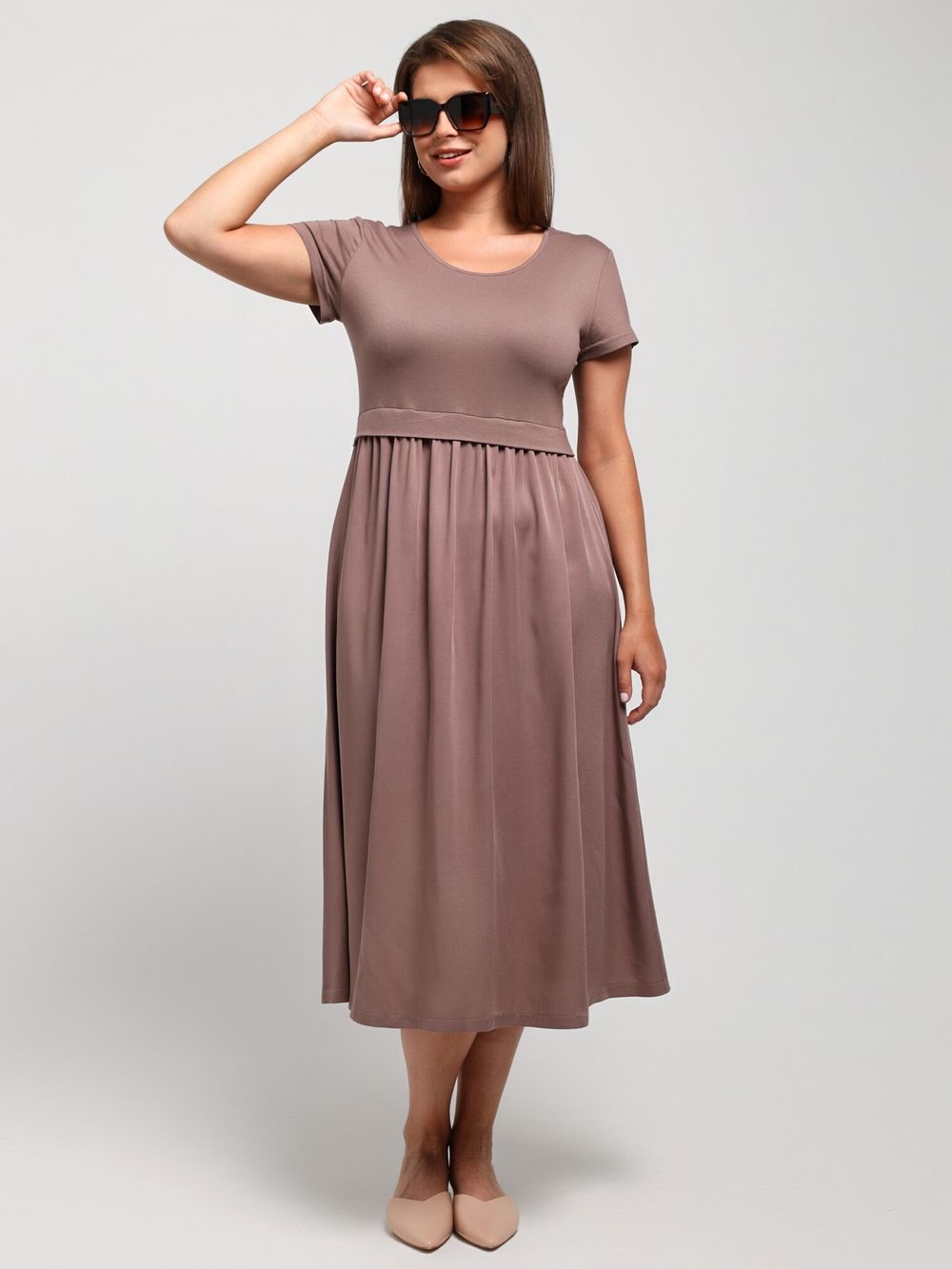 Платье Женственность Виотекс КОФЕЙНЫЙ