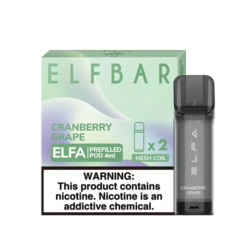 Elf Bar Elfa Pod - Cranberry Grape (x2, 5% nic)