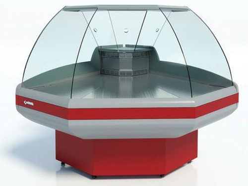 Холодильная витрина Cryspi Gamma-2 OC 90 (угол внеш.)