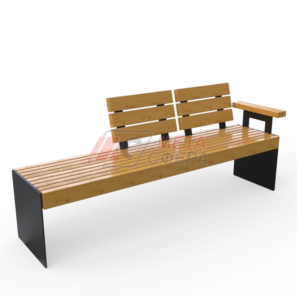 Скамейка Кросс с подлокотником