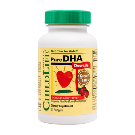 ChildLife, ДГК с ягодным вкусом, Pure DHA, 90 капсул