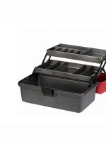 Ящик рыболовный для хранения снастей двухполочный синий