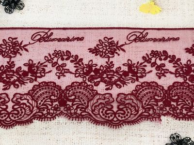 Вышивка на сетке, ш. 11,5 см