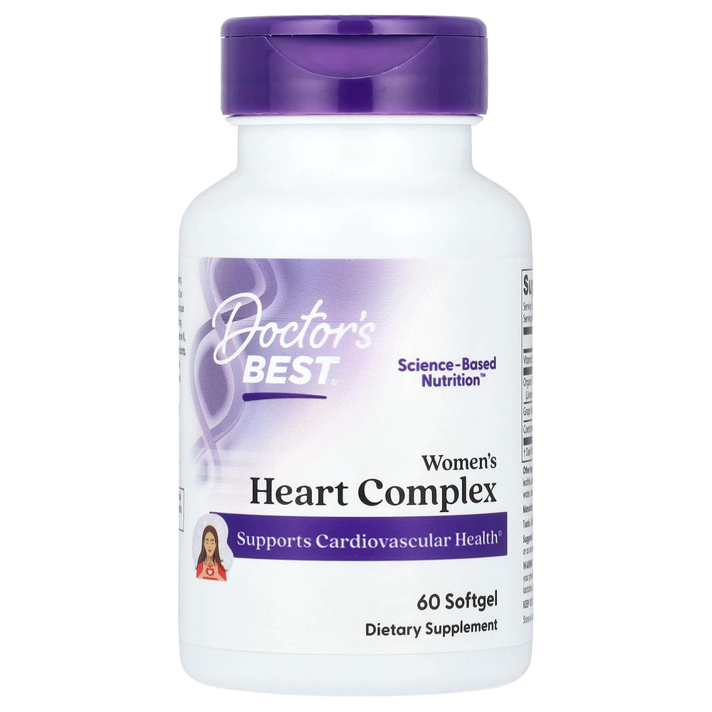 Doctor's Best, Women's Heart Complex, 60 мягких таблеток