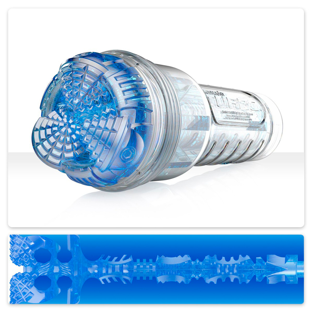 Мастурбатор Fleshlight Turbo Core, голубой лед