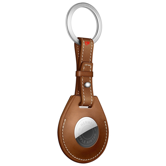 Умный брелок Apple AirTag Hermes с кольцом для ключей Коричневый