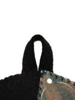 Набор для бани с принтом «Крутой мужик», 4 предмета: шапка, рукавица, тапочки, коврик, войлок, тёмный, «Банная забава»