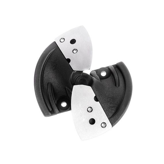 Голова режущая ледобура ICEBERG-110(L) V2.0/V3.0 (левое вращение) в сборе (радиусные ножи + футляр)