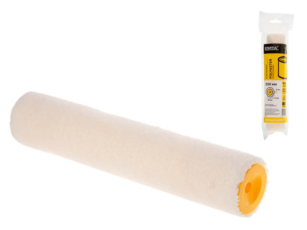 Ролик "POLYESTER" 40-250мм под ручку 8мм бежевый STARTUL PROFI