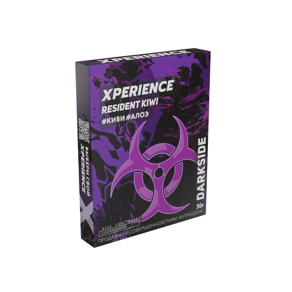 М. Табак для кальяна Dark Side Xperience "Resident kiwi" (Киви, алоэ) 30гр