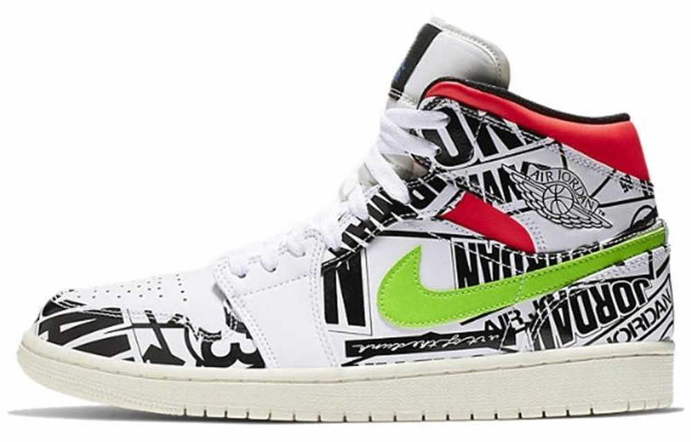 Кроссовки Jordan Air Jordan 1 Mid All Over Logos