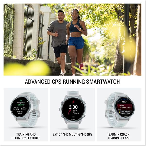 Умные часы Garmin Forerunner 570 42 мм, Голубой | Cloud Blue (010-02970-01 | 010-02970-41)