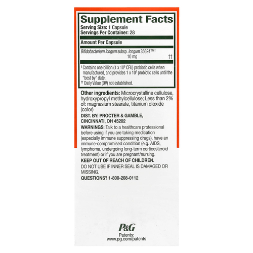 Align Probiotics, 24/7 поддержка пищеварения, добавка с пробиотиками, 28 капсул