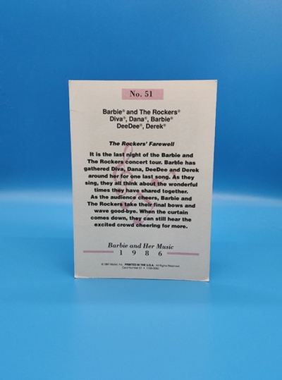 Аксессуар винтажная карточка Барби 90х 03982