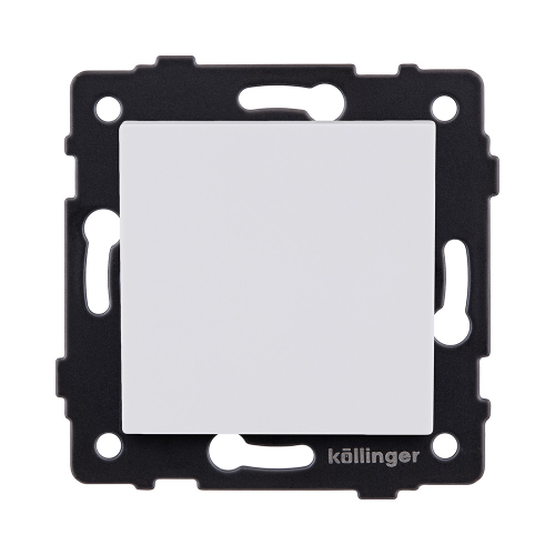 Выключатель 1-клавишный перекрестный 10А/250В, белый матовый Kollinger REA-S-006WM для Aspekt, Eleganz, Reflex