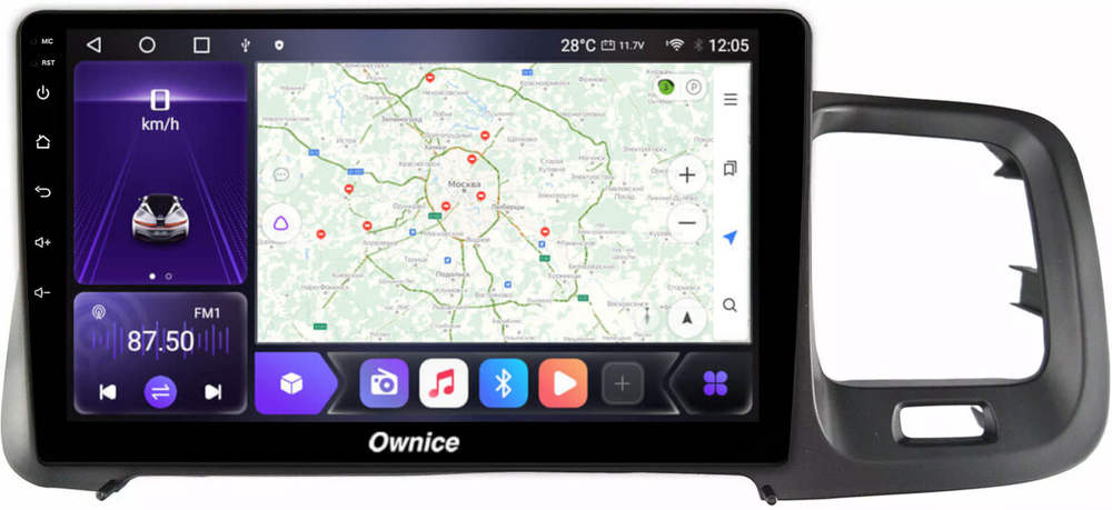 Магнитола для Volvo S60/V60 2010-2018 (штатный экран 7") - Carmedia SF-9002 IPS, Android 10, 8 ядер (TS18), 4G SIM-слот