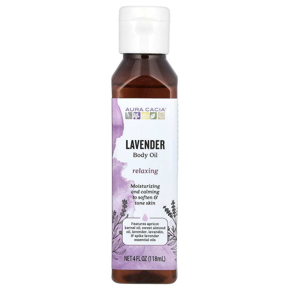 Aura Cacia, Масло для тела, лаванда, 118 мл (4 жидк. унц.)