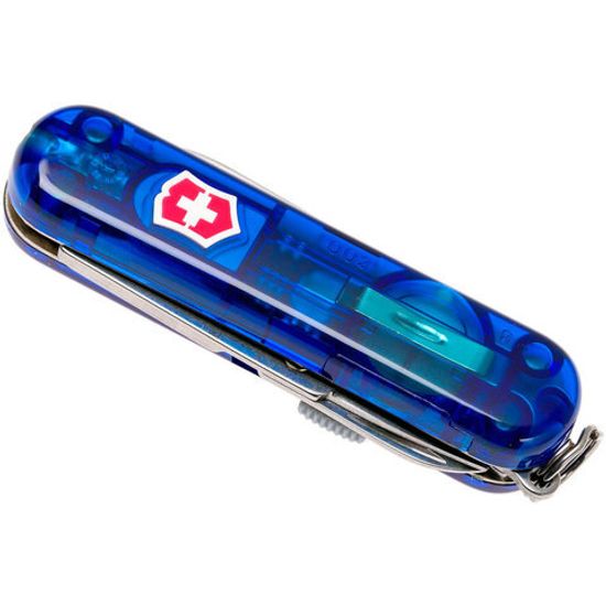 Нож Victorinox Мод. Signature Lite Blue Trans (58мм) - 7 функций