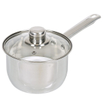 Ковш нерж, 1.9 л, крышка стекло, металл ручка, DNN3, SD-A17-16S