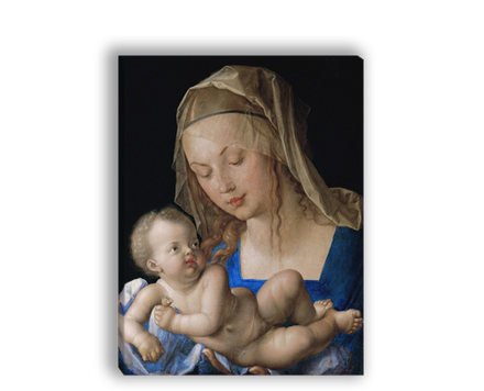 Картина для интерьера "Мадонна с Младенцем и с грушей", художник Дюрер, Альбрехт, печать на холсте