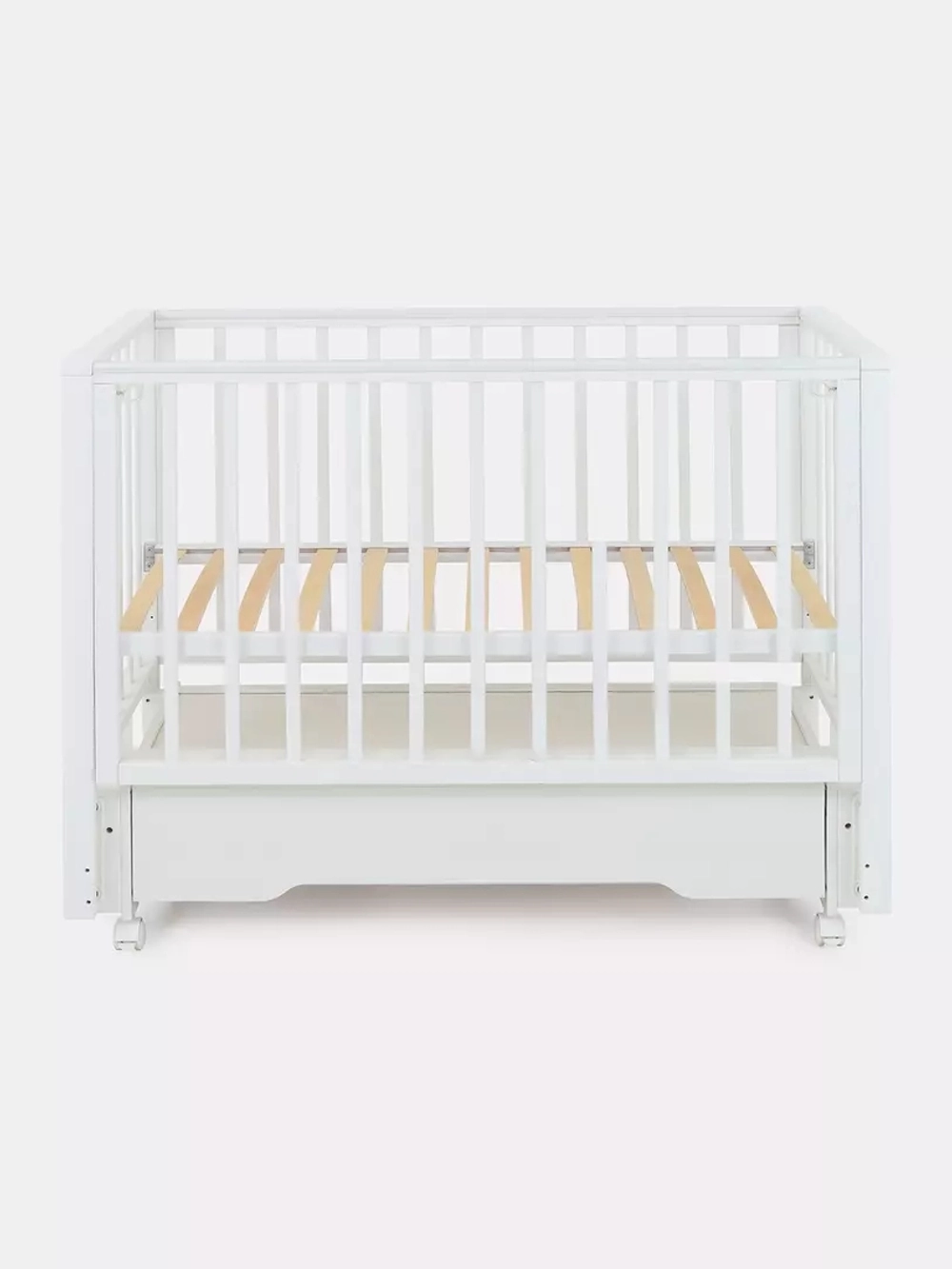 Кроватка детская Rant Bergen Plus Cloud White универсальный маятник, автостенка, ящик, колеса