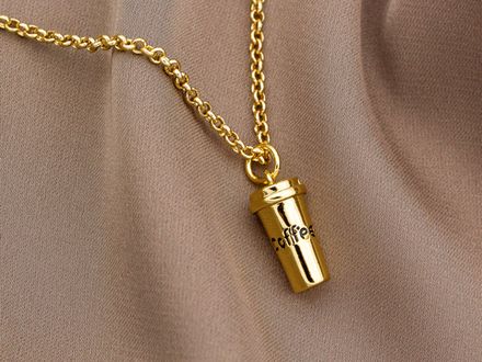 Подвеска "Стакан "Coffee", 15мм (уценка)