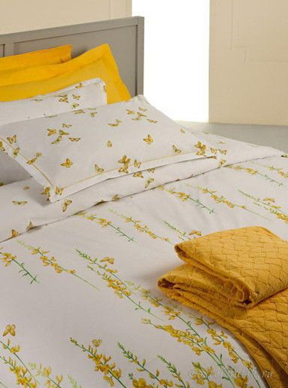 Постельное белье 2 спальное евро макси Mirabello Ginestre белое